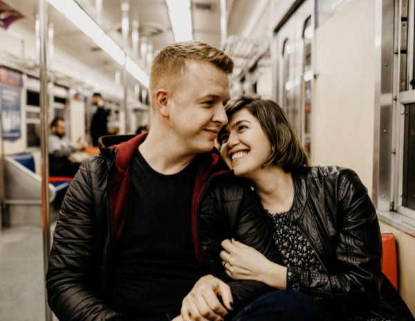 Coppa sorridente sui mezzi